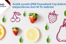 QNB Finansbank Cep Şubesi Müşterilerine Özel 30 TL İndirim!
